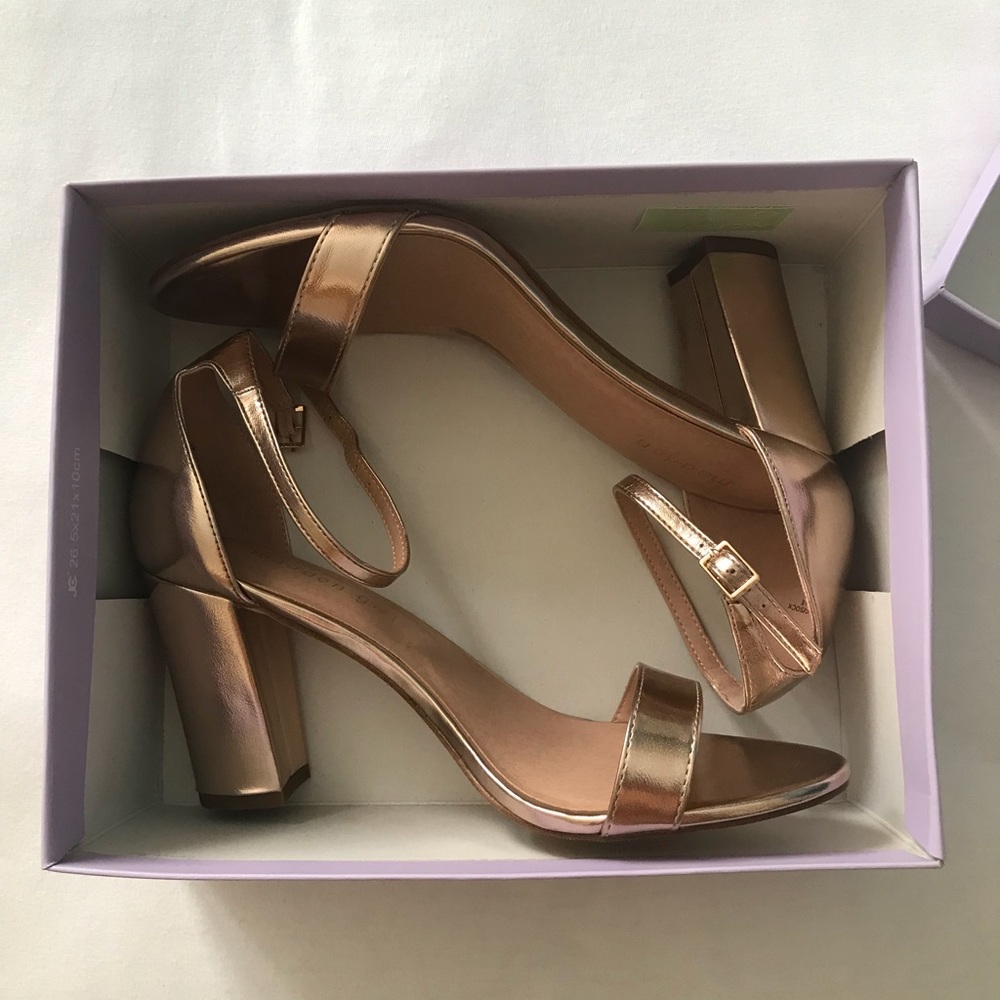 Rose gold heels